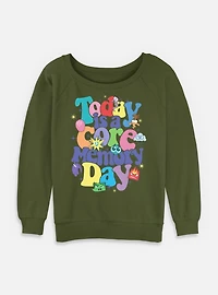 Disney Pixar Inside Out 2 Core Day Womens Slouchy Sweatshirt
