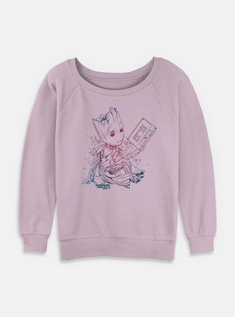 Marvel Guardians of the Galaxy Grootient Womens Slouchy Sweatshirt