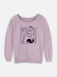 Disney Sleeping Beauty Youre The One I Dreamed About Comic Womens Slouchy Sweatshirt