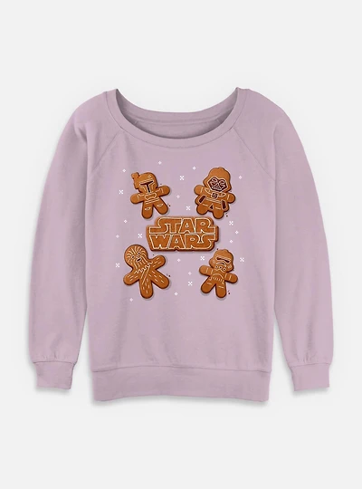 Star Wars Gingerbread Crew Womens Slouchy Sweatshirt