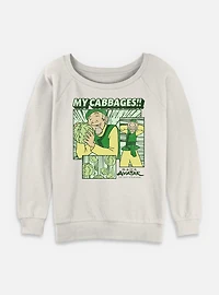 Avatar: The Last Airbender My Cabbages Womens Slouchy Sweatshirt