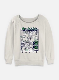 Shrek Kanji Womens Slouchy Sweatshirt