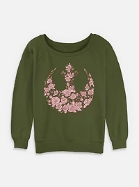 Star Wars Rose Rebel Womens Slouchy Sweatshirt