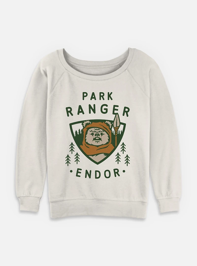 Star Wars Park Ranger Womens Slouchy Sweatshirt