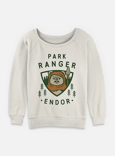 Star Wars Park Ranger Womens Slouchy Sweatshirt