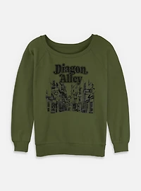 Harry Potter Diagon Line Womens Slouchy Sweatshirt
