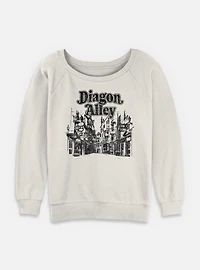 Harry Potter Diagon Line Womens Slouchy Sweatshirt