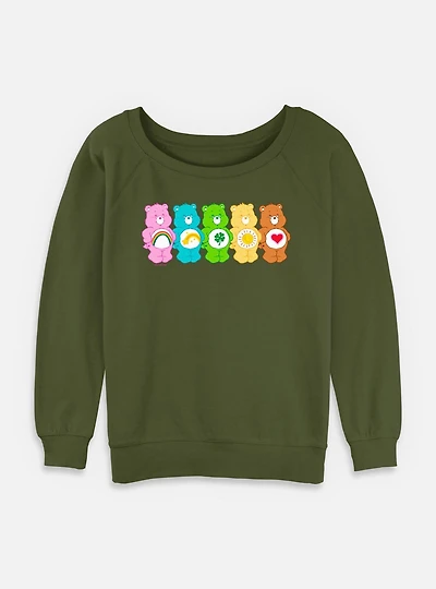 Care Bears All Together Womens Slouchy Sweatshirt
