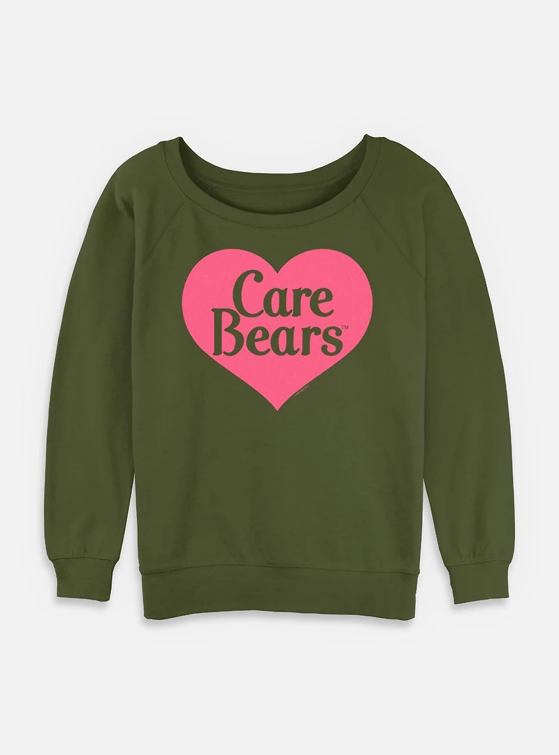 Care Bears Classic Heart  Womens Slouchy Sweatshirt