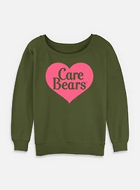 Care Bears Classic Heart  Womens Slouchy Sweatshirt