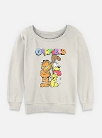 Garfield Best Buds & Odie Womens Slouchy Sweatshirt