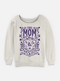 Dungeons & Dragons Rolling Nat Twenties Womens Slouchy Sweatshirt