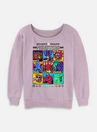 Dungeons & Dragons Monster Select Screen Womens Slouchy Sweatshirt