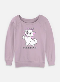 Disney The Aristocats Marie Purrfect Womens Slouchy Sweatshirt