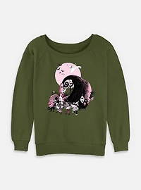The Nightmare Before Christmas Scare Group Womens Slouchy Sweatshirt