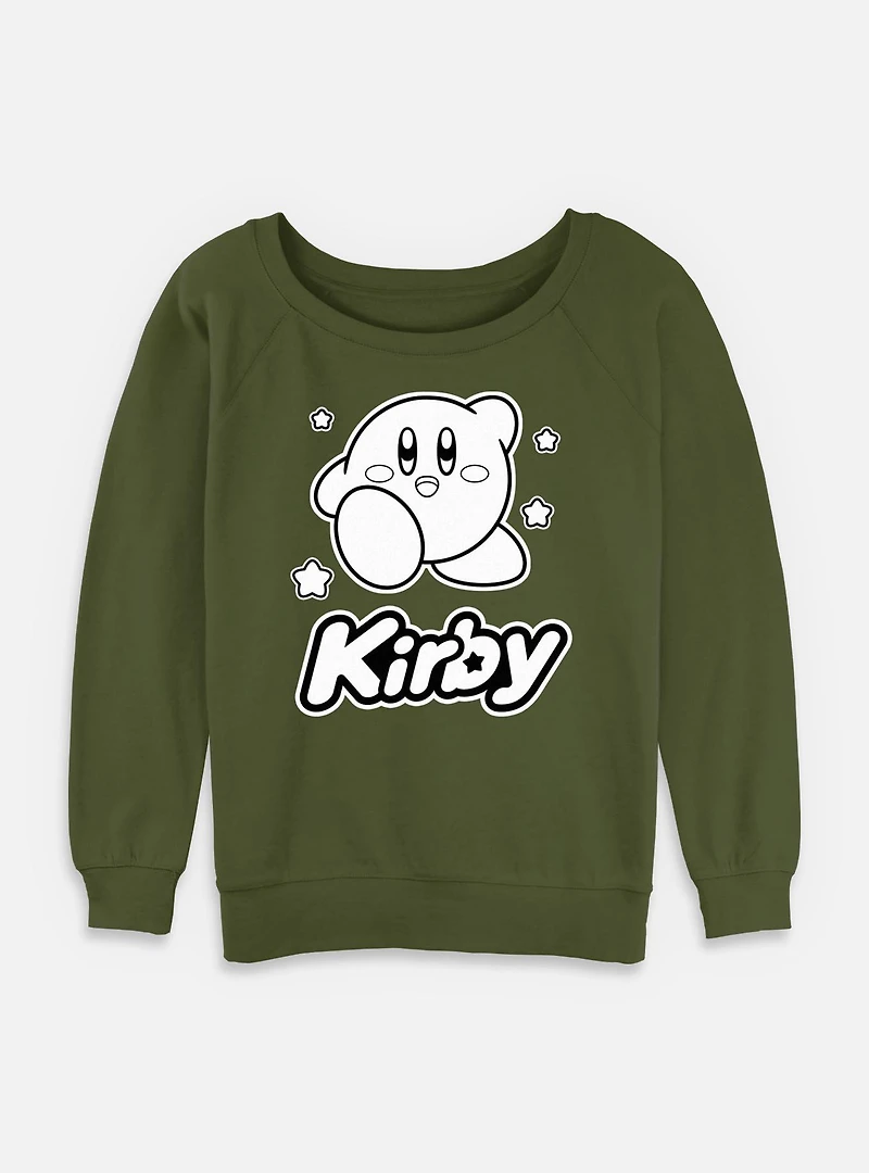 Kirby Monochrome Womens Slouchy Sweatshirt