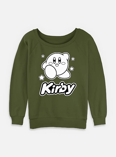 Kirby Monochrome Womens Slouchy Sweatshirt