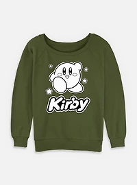 Kirby Monochrome Womens Slouchy Sweatshirt
