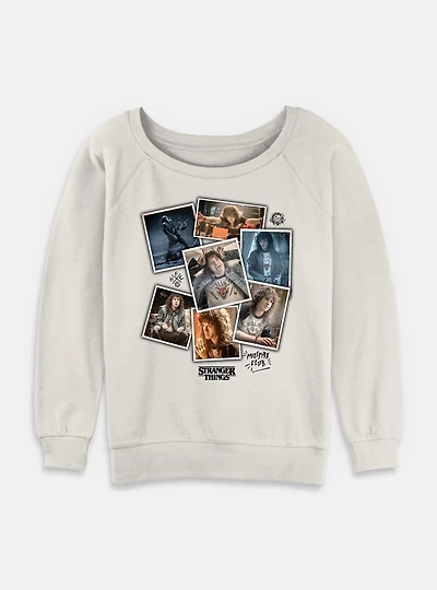 Stranger Things Remember Eddie Womens Slouchy Sweatshirt