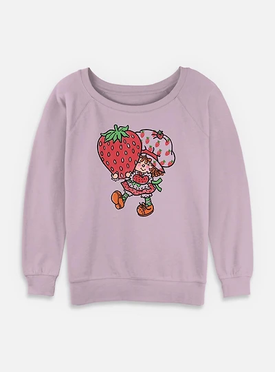 Strawberry Shortcake Cute Womens Slouchy Sweatshirt