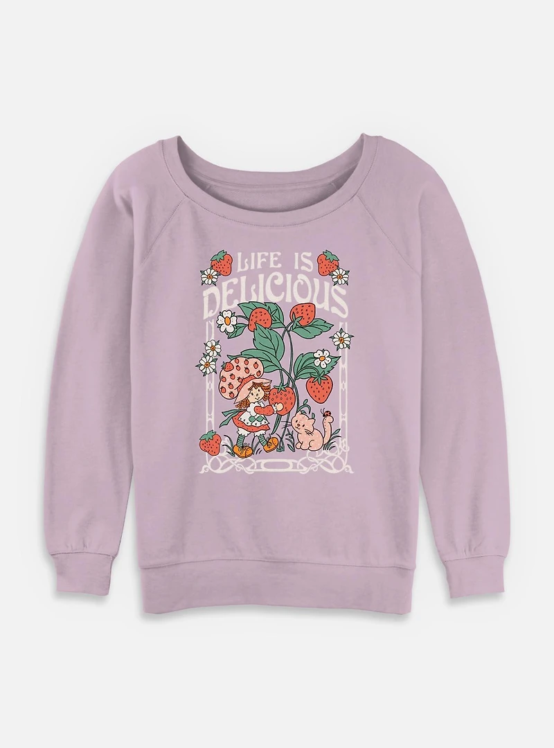 Strawberry Shortcake SSC Nouveau  Womens Slouchy Sweatshirt