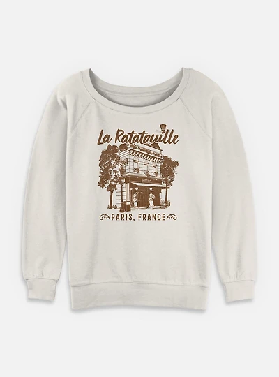 Disney Pixar Ratatouille Cafe Dest Womens Slouchy Sweatshirt