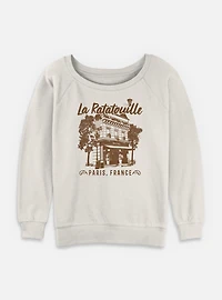 Disney Pixar Ratatouille Cafe Dest Womens Slouchy Sweatshirt