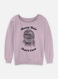 Star Wars Chewie Drawing Womens Slouchy Sweatshirt