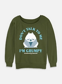 Dungeons & Dragons Grumpy Owlbear Womens Slouchy Sweatshirt