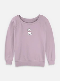 Disney The Aristocats Marie Womens Slouchy Sweatshirt