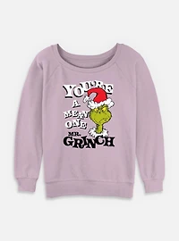 Dr. Seuss Mean One Mr Womens Slouchy Sweatshirt