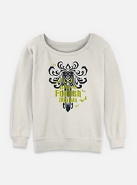 Disney Haunted Mansion Eyes Foolish Mortals Womens Slouchy Sweatshirt