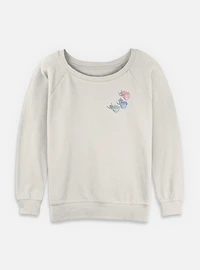 Disney Sleeping Beauty Fairy Trio Pocket Womens Slouchy Sweatshirt