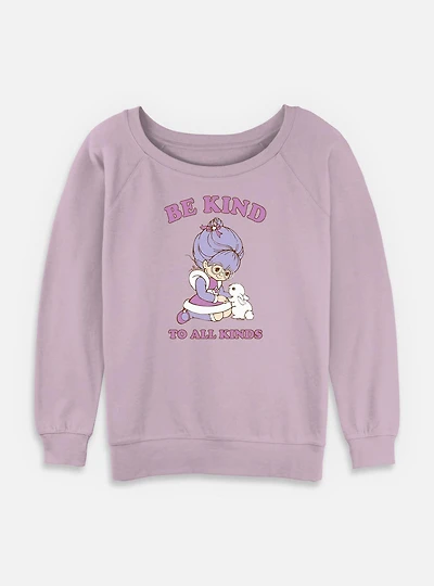 Rainbow Brite Kind To All Womens Slouchy Sweatshirt