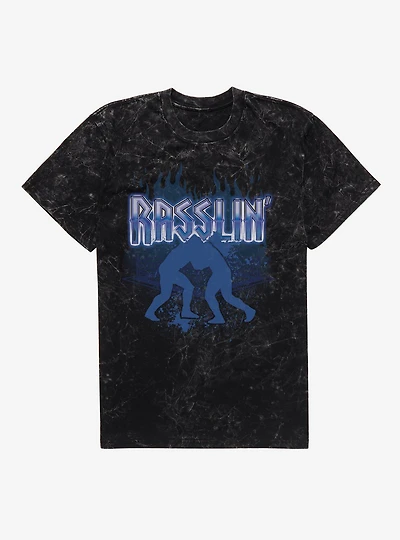 Wrestling Rasslin' Mineral Wash T-Shirt