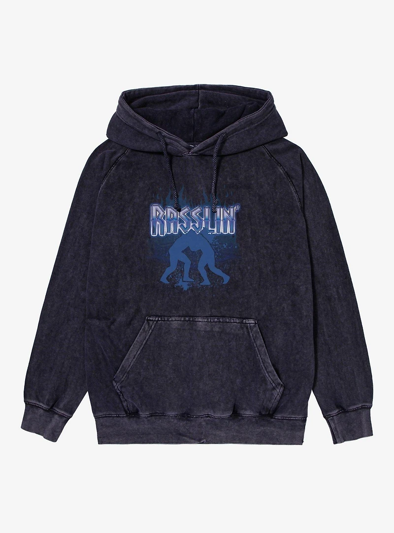 Wrestling Rasslin' Mineral Wash Hoodie