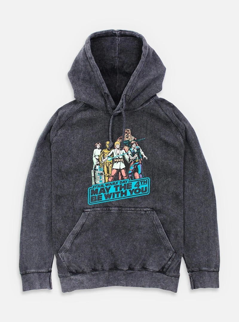 Star Wars May The 4th Group Mineral Wash Hoodie