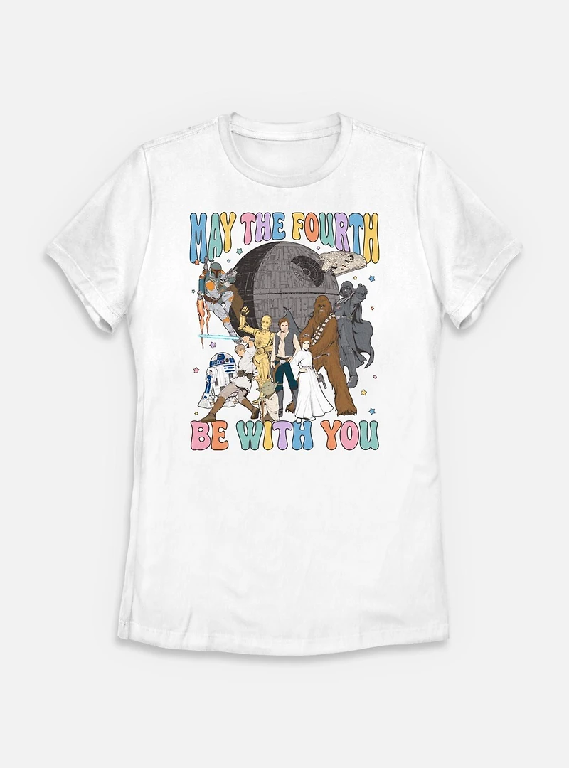 Star Wars A New Hope May The Fourth Be With You  Womens T-Shirt