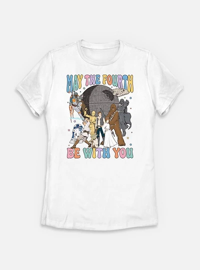 Star Wars A New Hope May The Fourth Be With You  Womens T-Shirt
