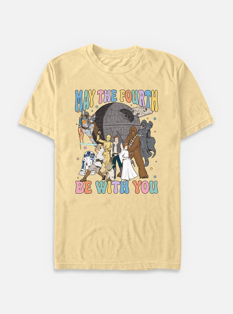 Star Wars A New Hope May The Fourth Be With You  Garment Dye T-Shirt