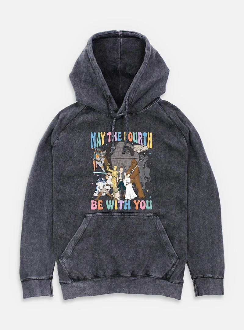 Star Wars A New Hope May The Fourth Be With You  Mineral Wash Hoodie
