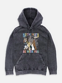 Star Wars A New Hope May The Fourth Be With You  Mineral Wash Hoodie