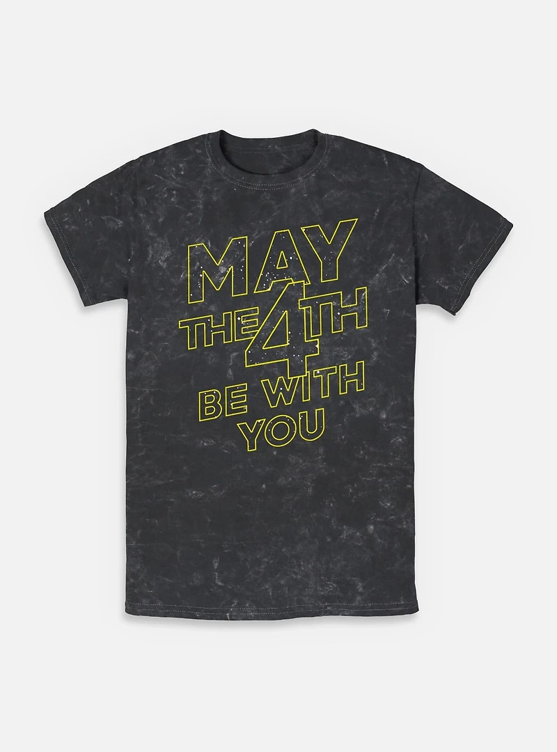 Star Wars May The 4th Be With You Mineral Wash T-Shirt