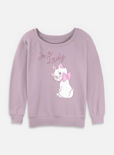 Disney The Aristocats A Lady Womens Slouchy Sweatshirt