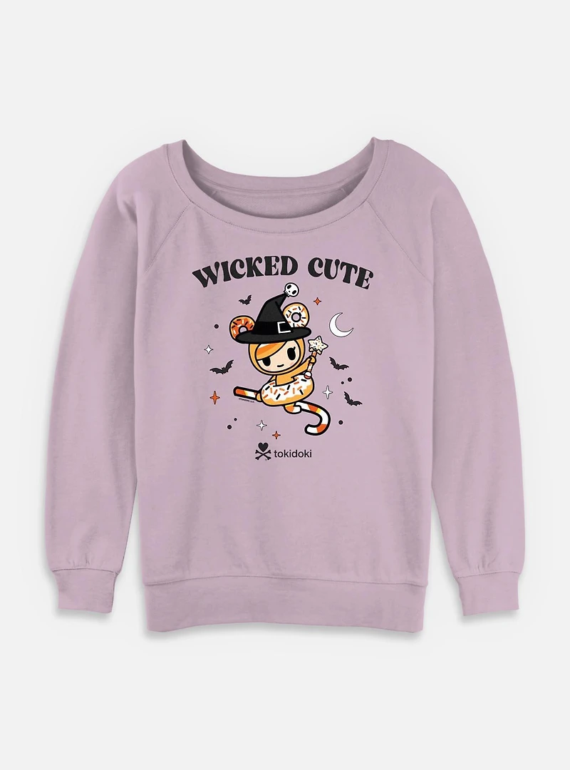 Toki Doki Wicked Cute Womens Slouchy Sweatshirt