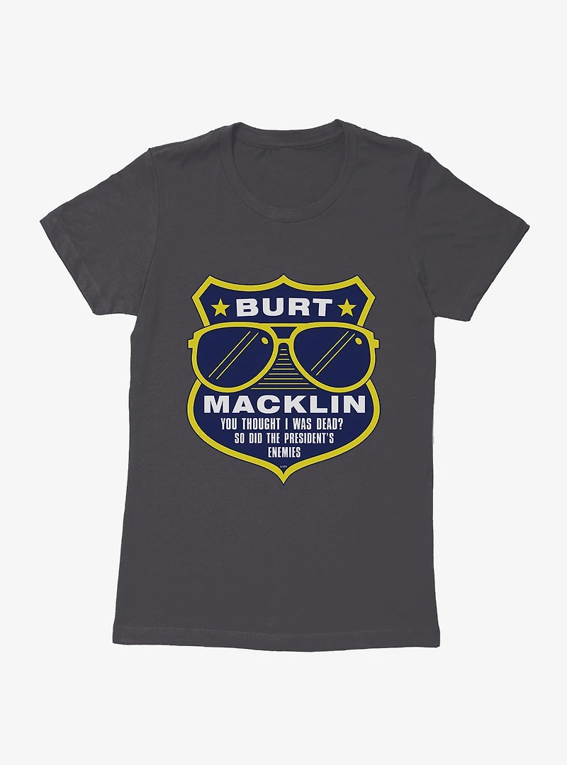 Parks And Recreation Burt Macklin Badge Womens T-Shirt