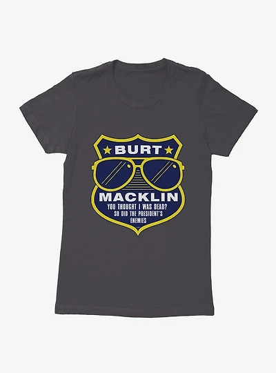 Parks And Recreation Burt Macklin Badge Womens T-Shirt