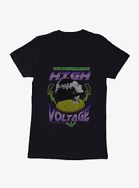 Universal Monsters Bride Of Frankenstein High Voltage Womens T-Shirt