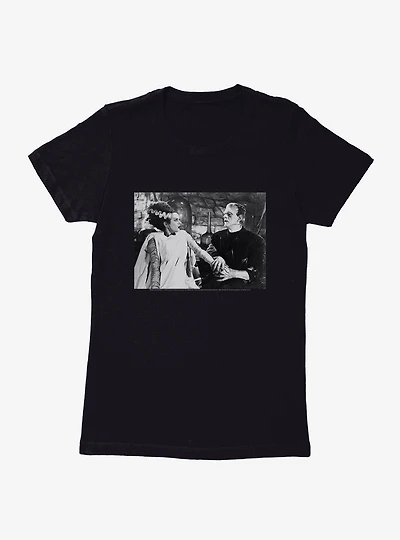 Universal Monsters Bride Of Frankenstein Couple Womens T-Shirt