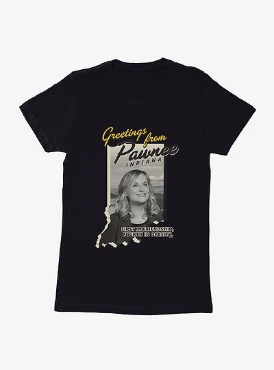 Parks And Recreation Greetings Pawnee Womens T-Shirt
